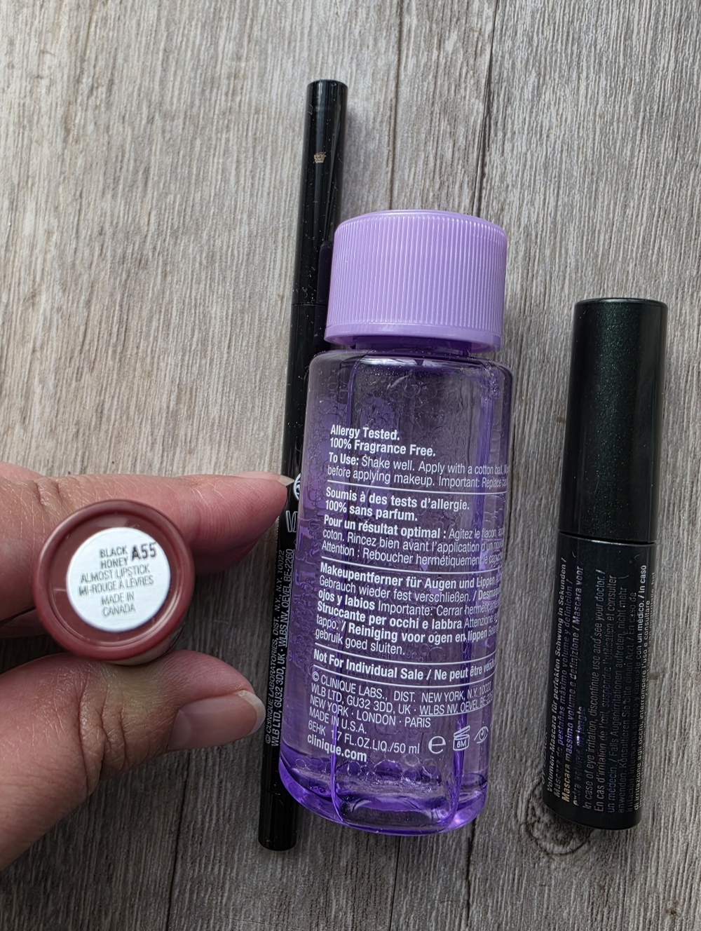 Clinique Black Honey Lipstick + Mascara + Black Gel Eyeliner + Makeup Remover - Picture 5 of 7